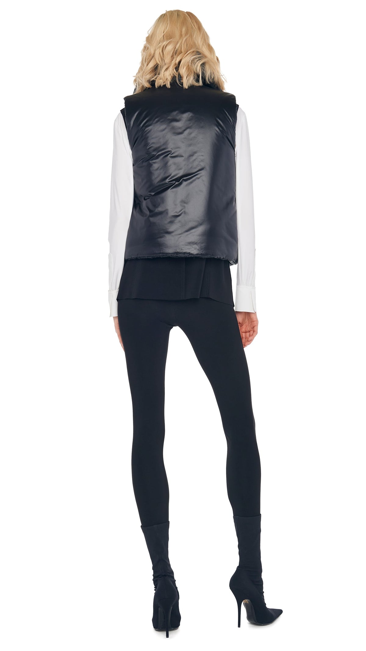 SLEEPING BAG VEST Black | Norma Kamali Women