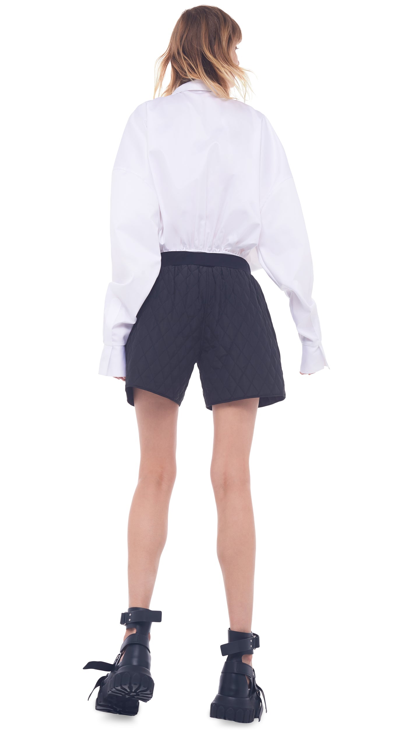 OVERSIZE BF NK BODYSUIT White | Norma Kamali Women