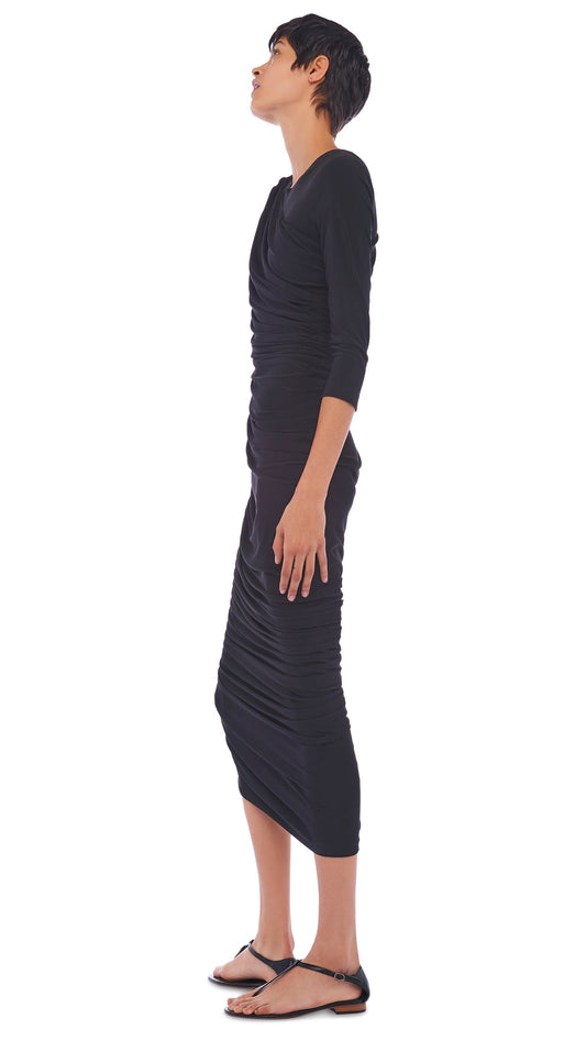 LONG SLEEVE DIANA GOWN Black | Norma Kamali Women