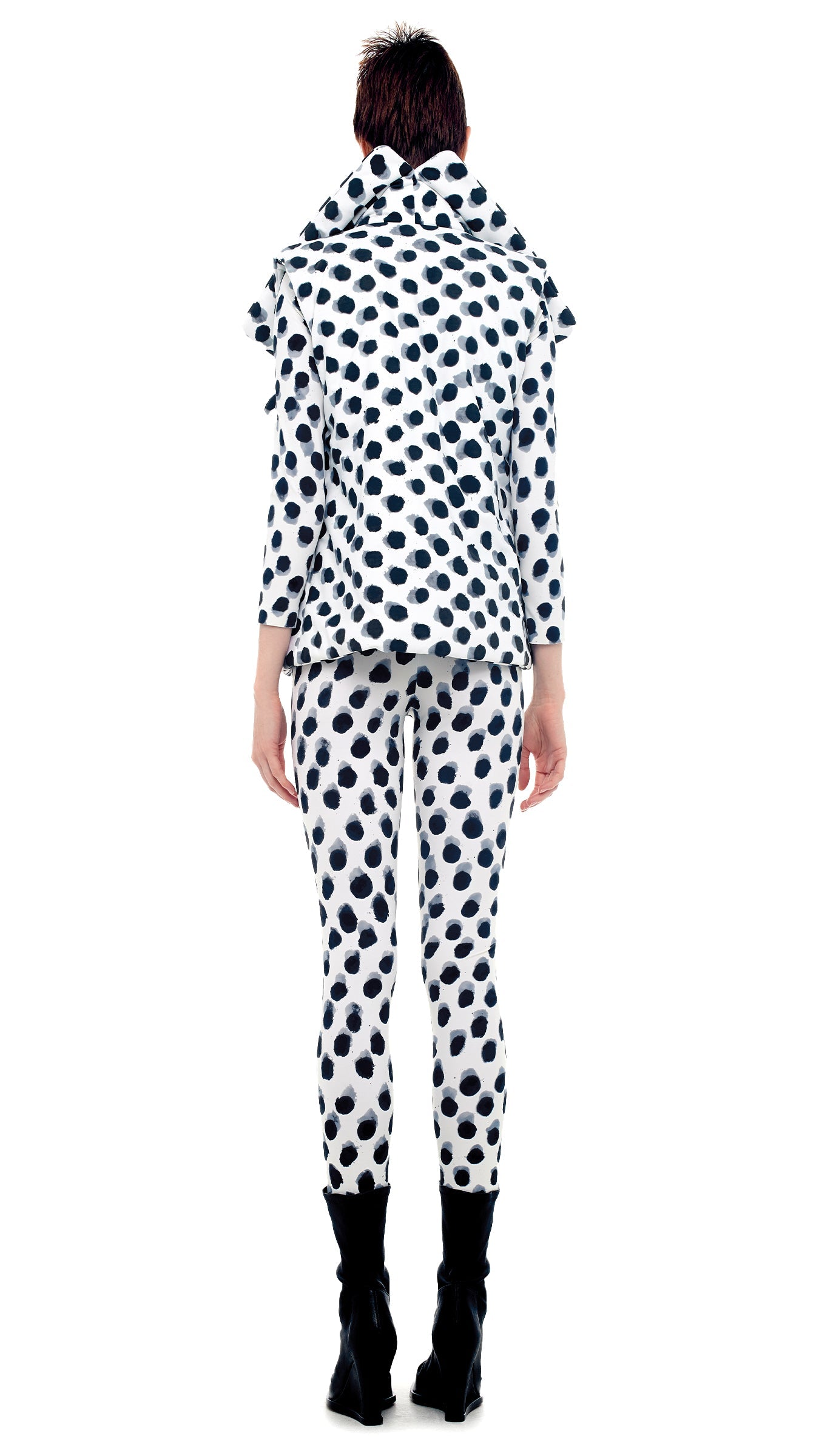 SLEEPING BAG VEST Paint Dots | Norma Kamali Women