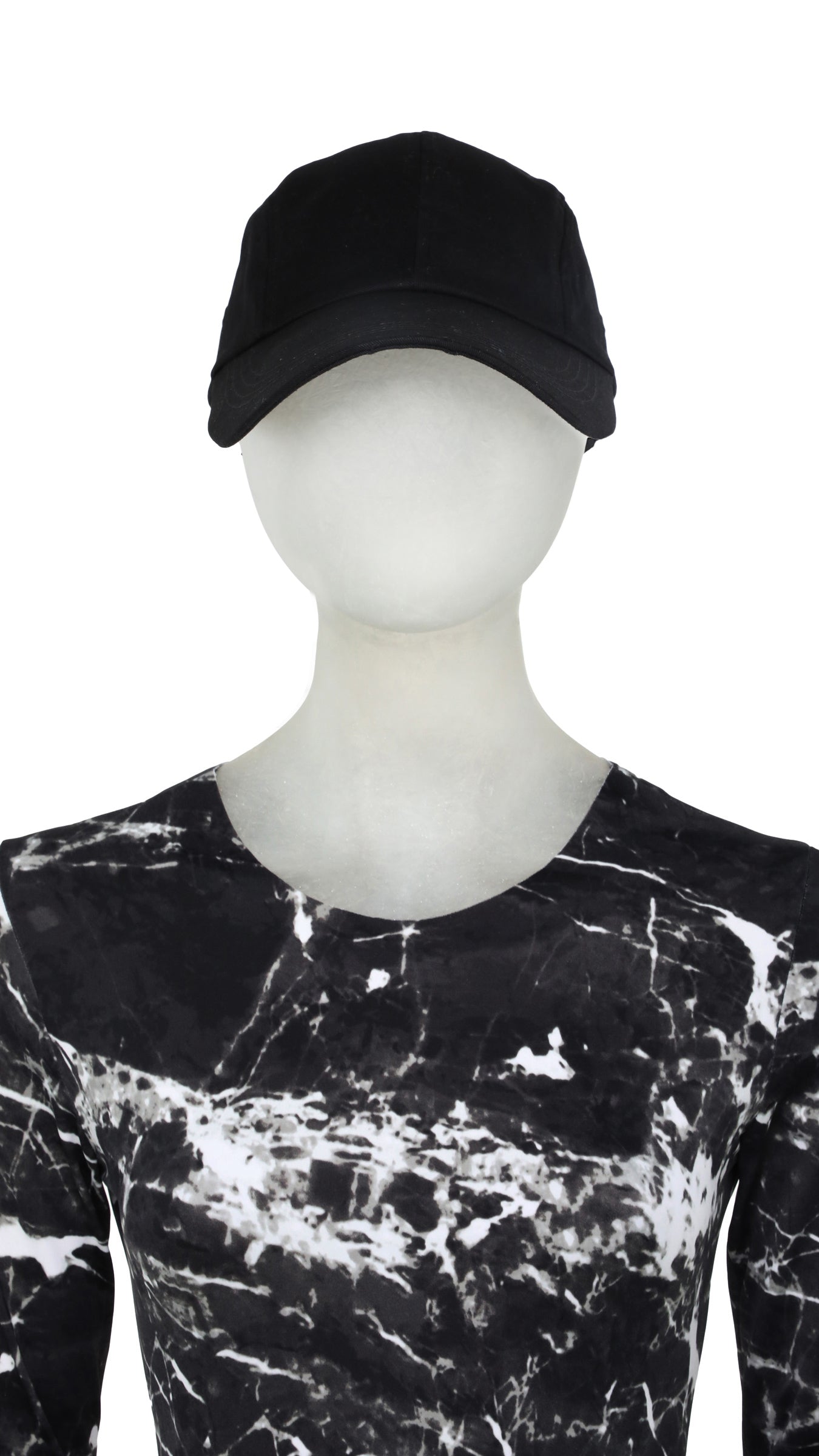 LONG BILL BASEBALL CAP Black | Norma Kamali Women