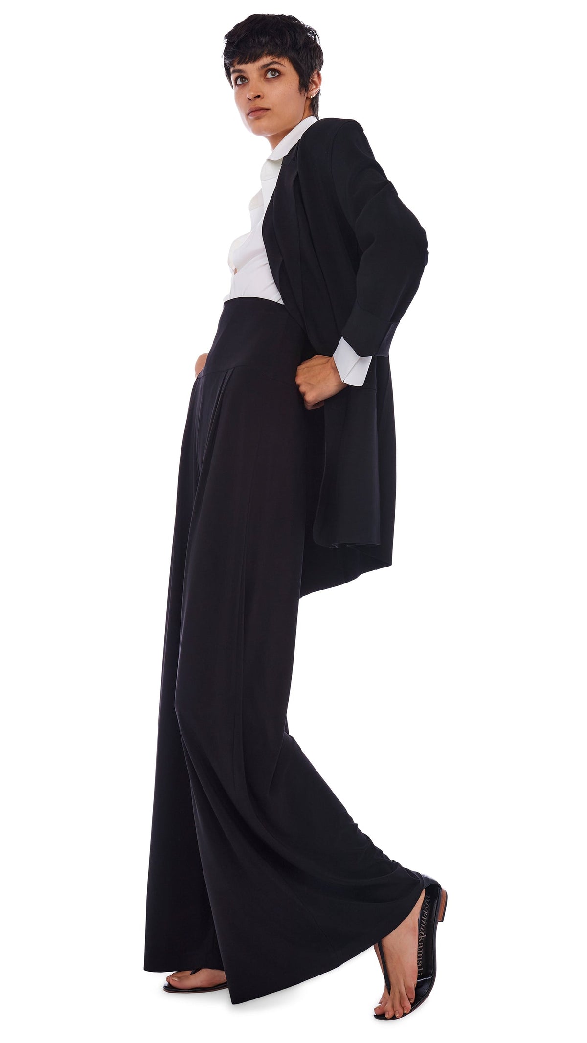 OVERSIZED SB JACKET Black | Norma Kamali Women