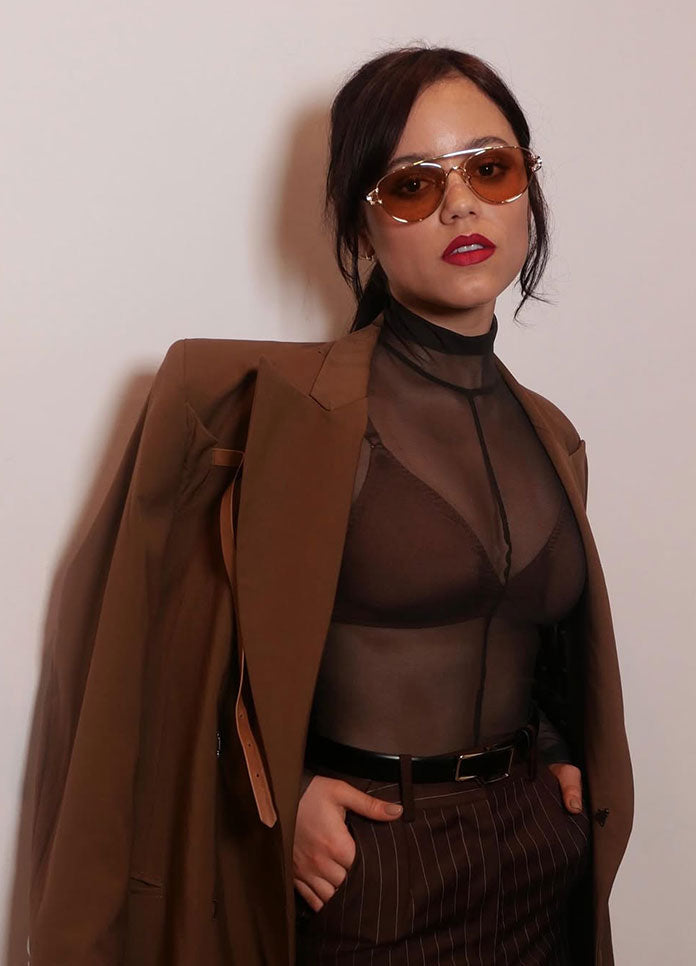 LONG SLEEVE SLIM FIT TURTLE CATSUIT Espresso | Norma Kamali Women