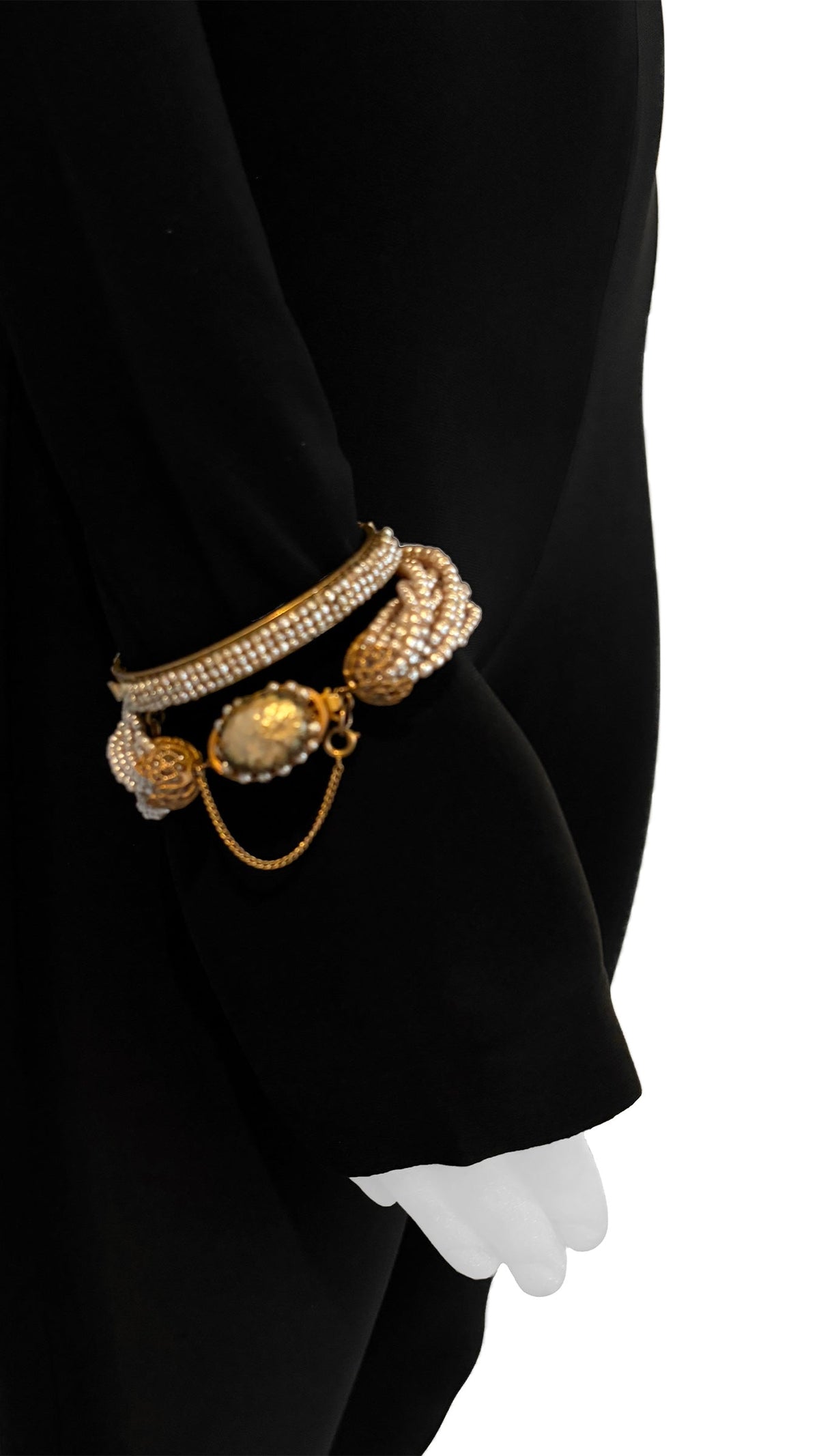 MIRIAM HASKELL BEADED BRACELET AND EARRING SET OF 3 | Norma Kamali Women