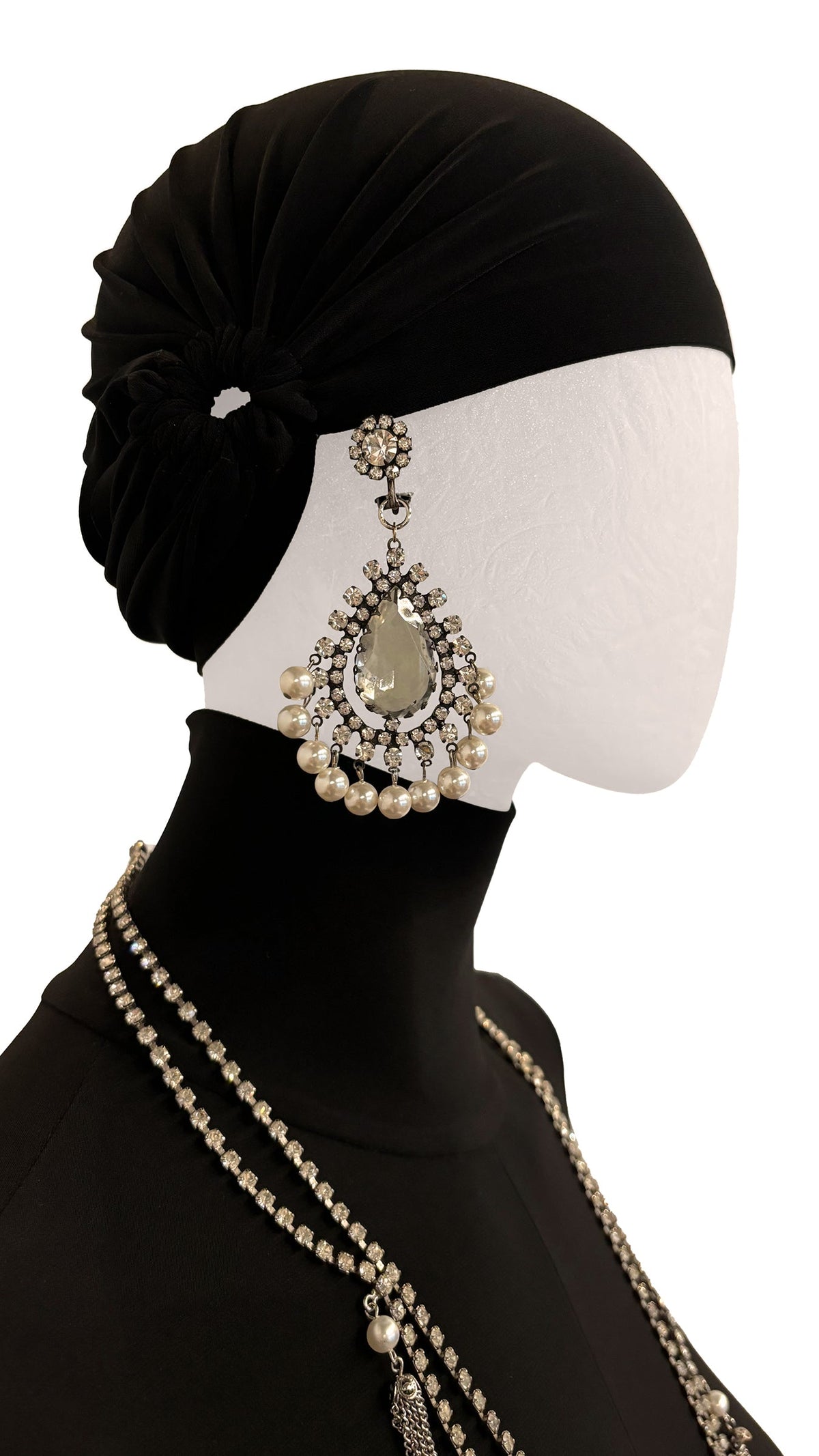 STONE/PEARL EARRINGS AND NECKLACE SET | Norma Kamali Women