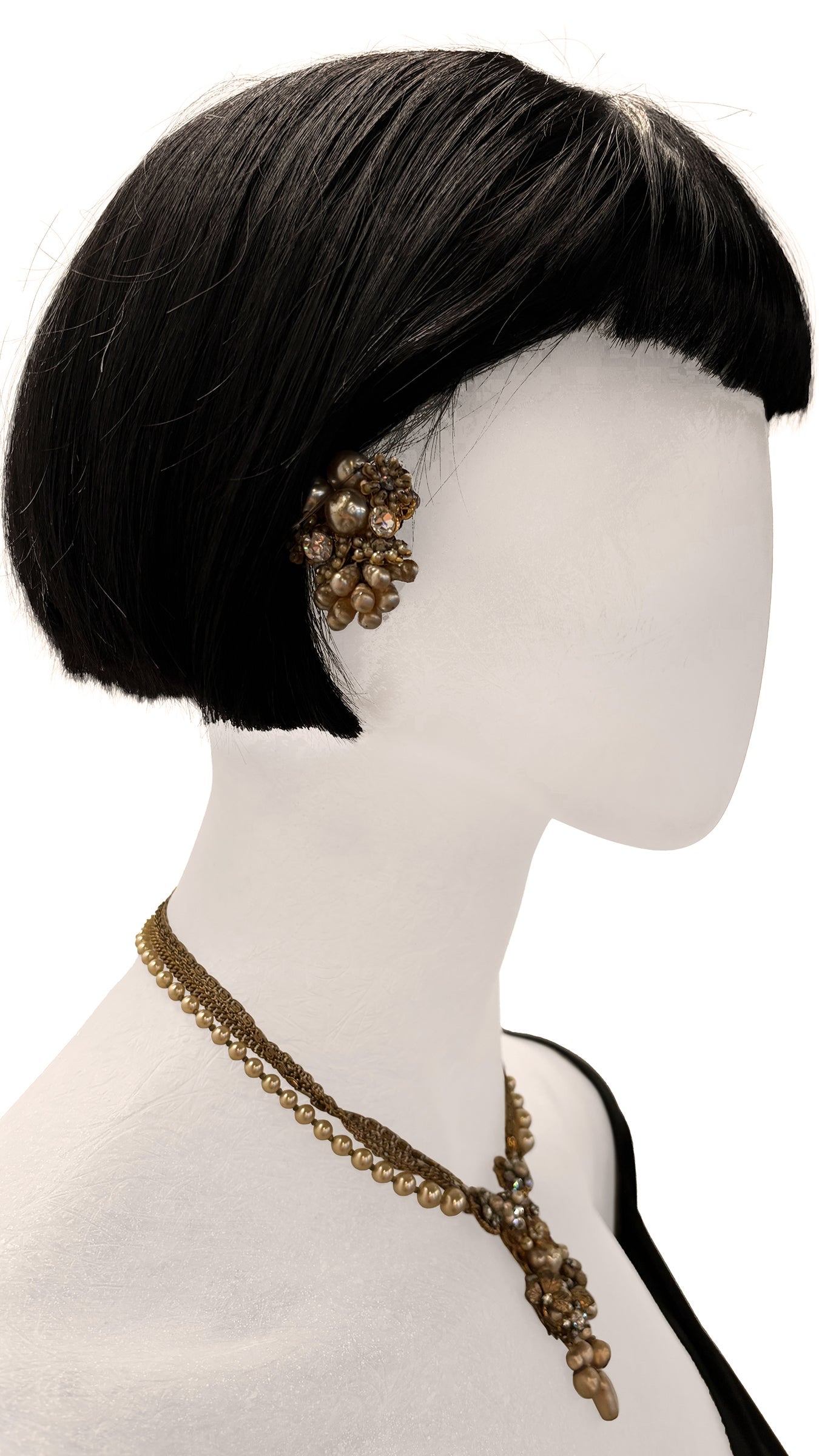 ROBERT DEMARIO BEADED NECKLACE AND EARRINGS SET | Norma Kamali Women