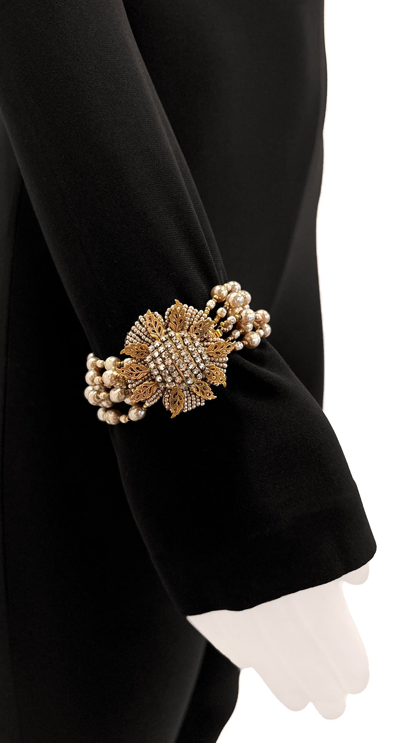 MIRIAM HASKELL BEADED PENDANT NECKLACE AND BRACELET SET | Norma Kamali Women
