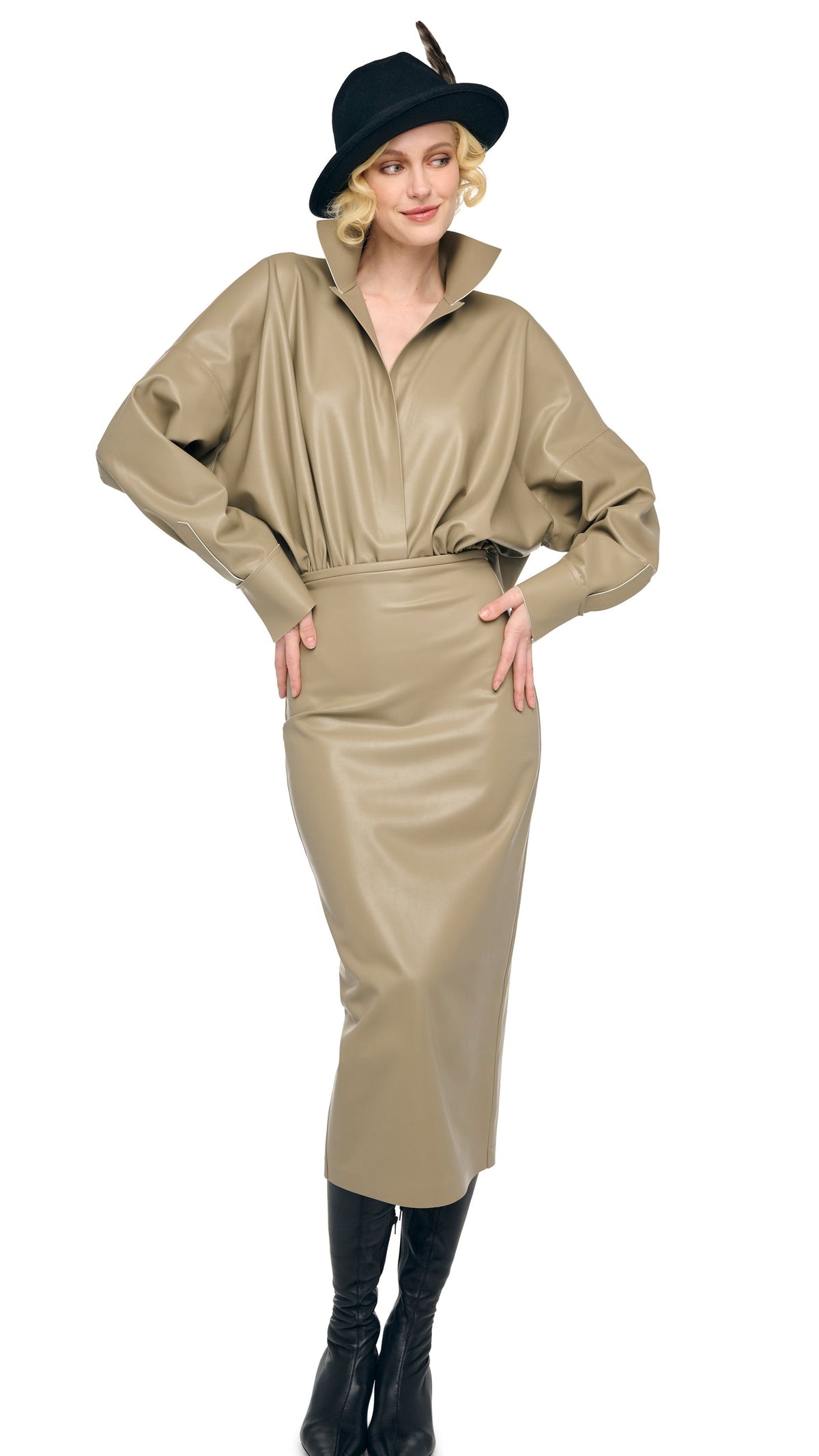 STRAIGHT SKIRT TO MIDCALF Elm | Norma Kamali Women