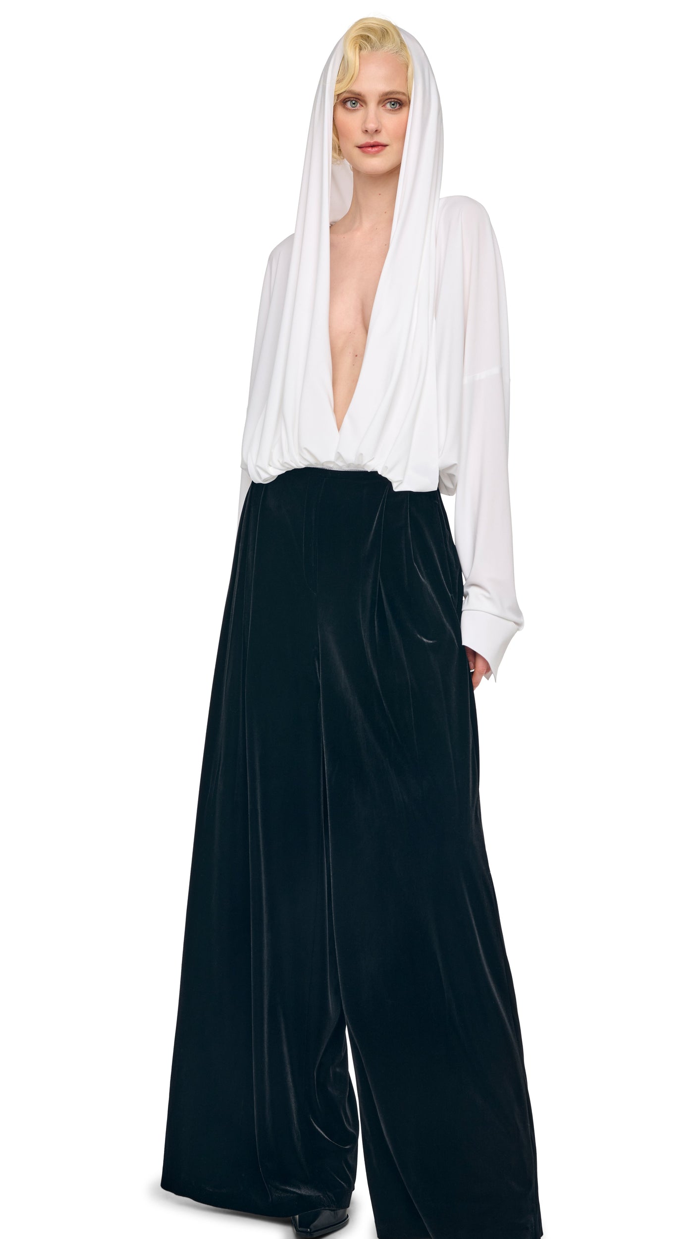 MENS PLEAT PANT Black | Norma Kamali Women