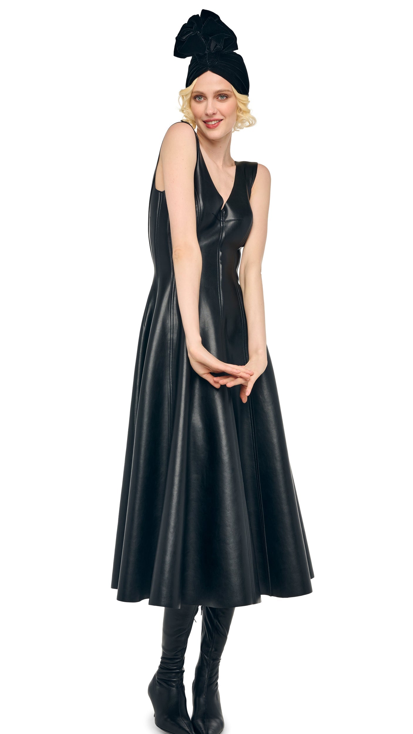 GRACE DRESS TO MIDCALF Black | Norma Kamali Women