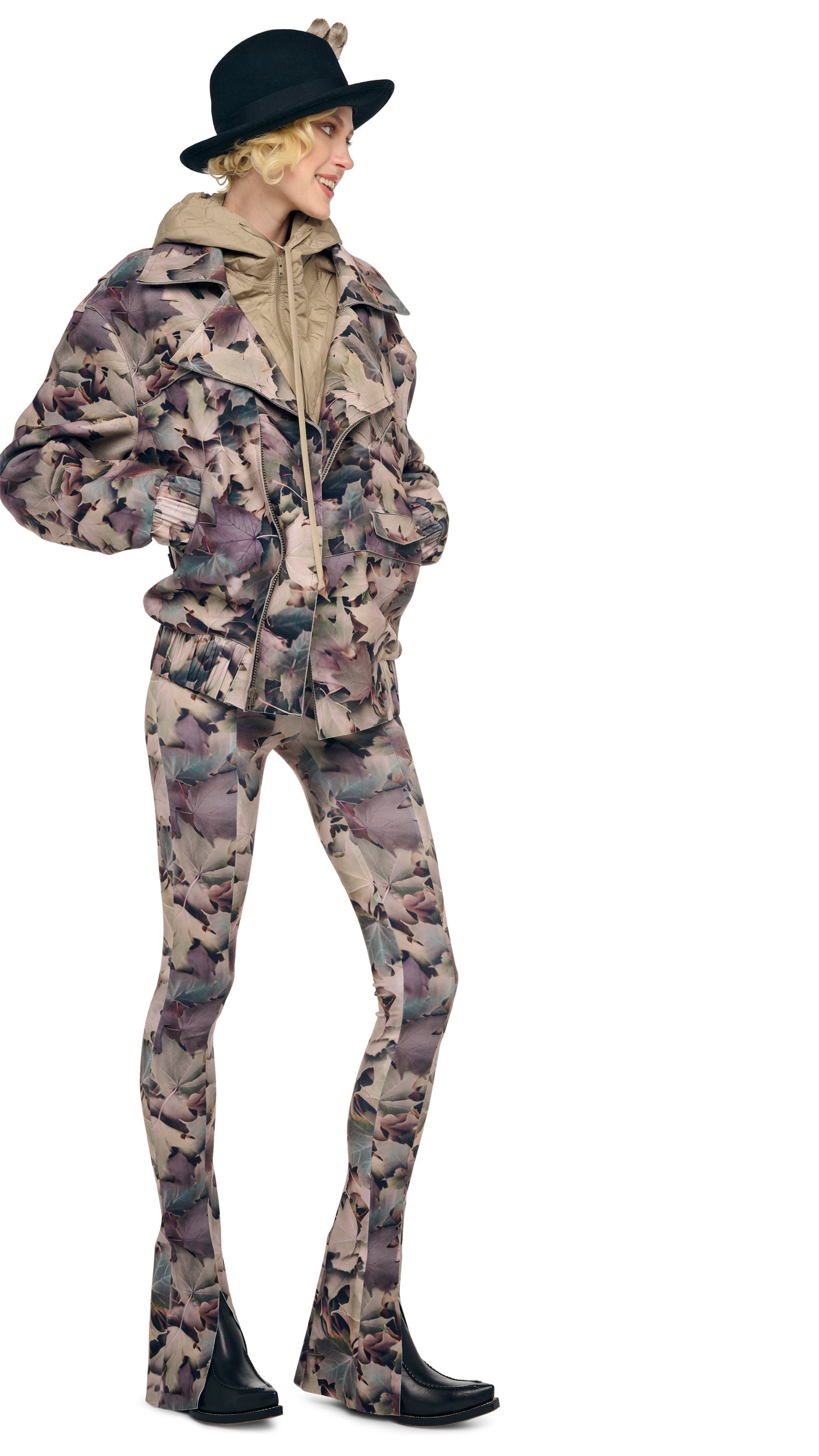 SPAT LEGGING Autumn Leaves | Norma Kamali Women