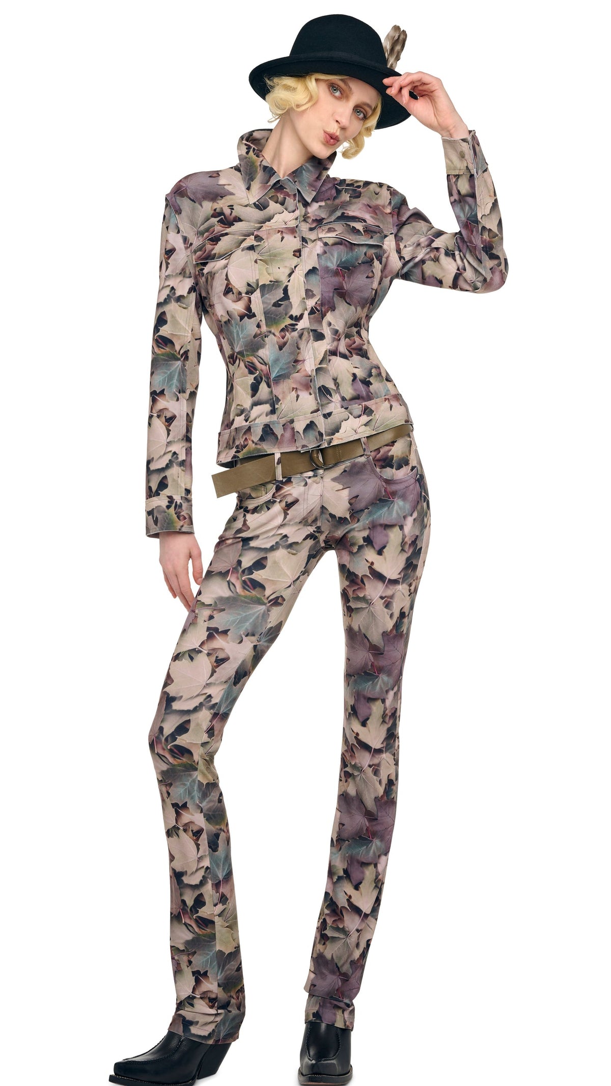 JEANS JACKET Autumn Leaves | Norma Kamali Women