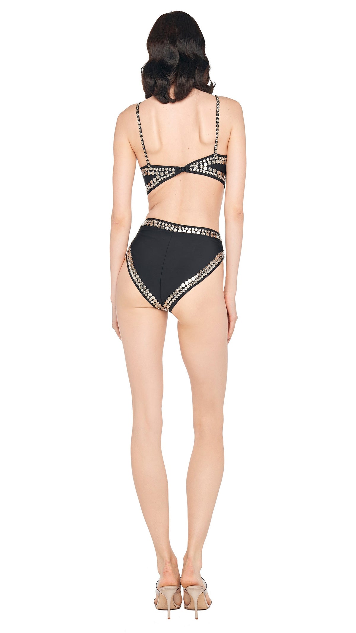 STUD UNDERWIRE BRA Black | Norma Kamali Women
