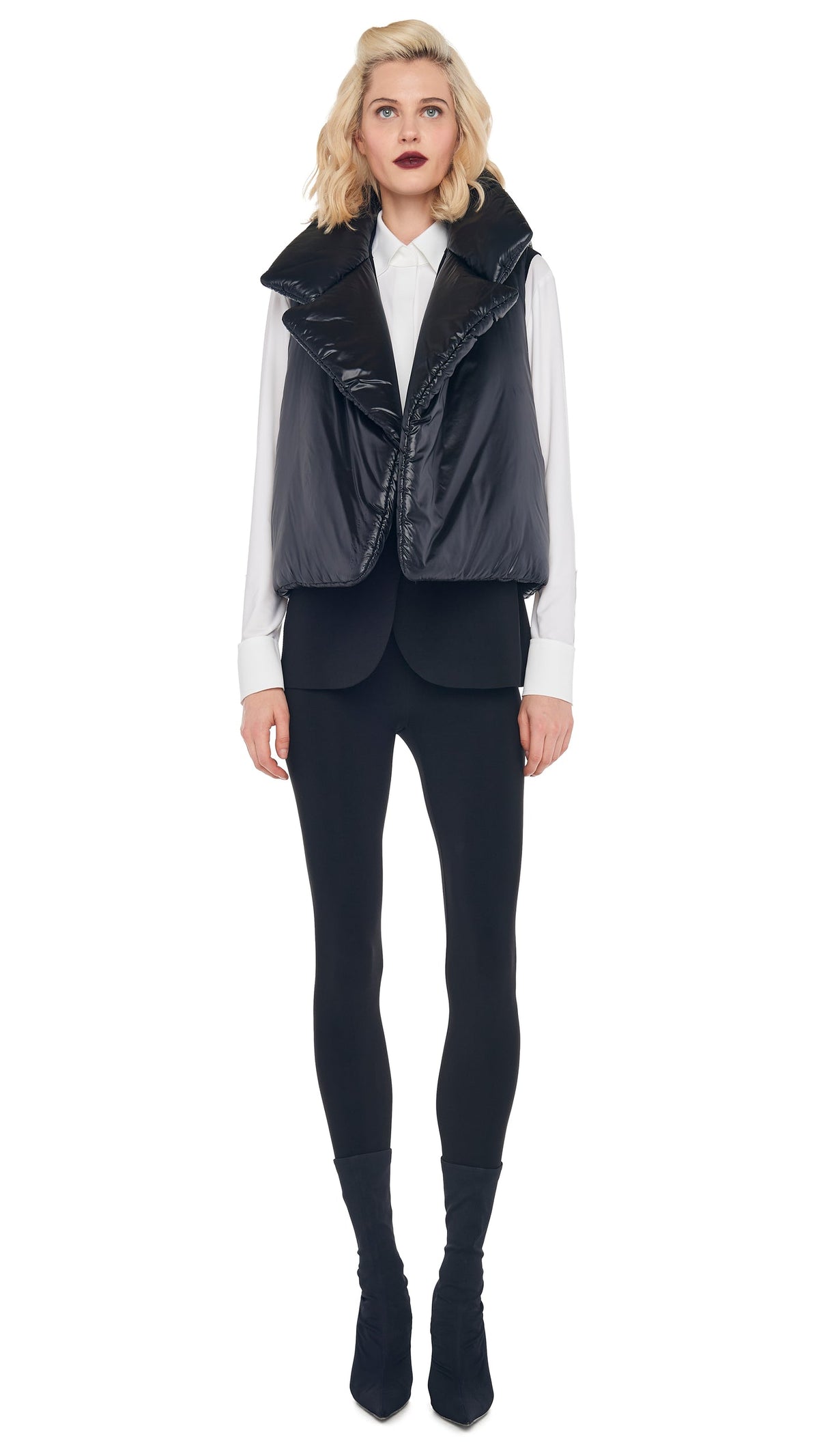 SLEEPING BAG VEST Black | Norma Kamali Women