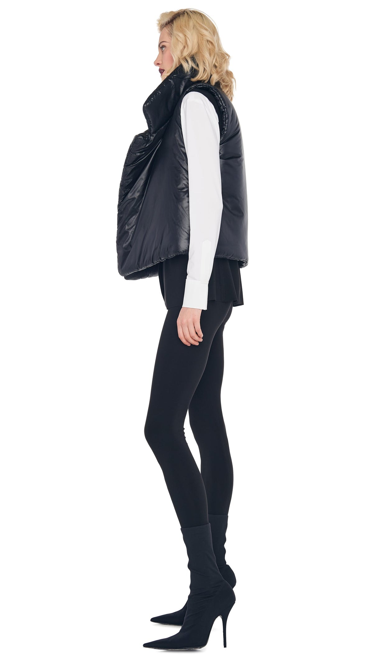 SLEEPING BAG VEST Black | Norma Kamali Women