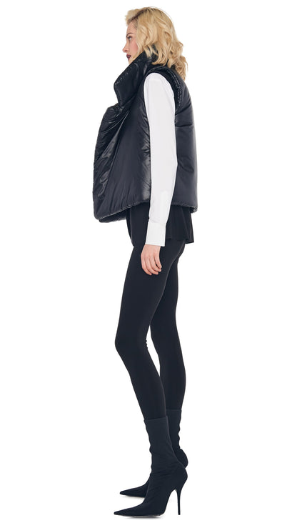 SLEEPING BAG VEST Black | Norma Kamali Women