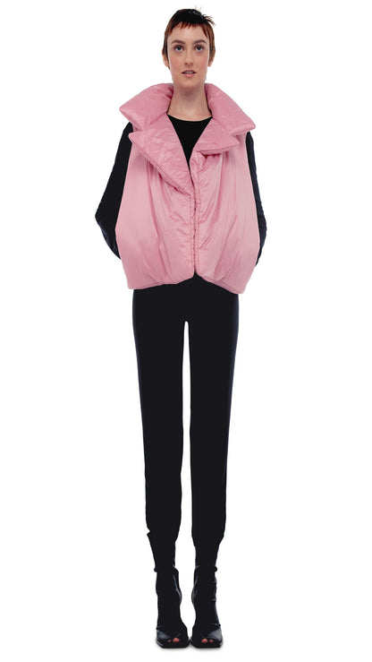 SLEEPING BAG VEST Dusty Pink | Norma Kamali Women
