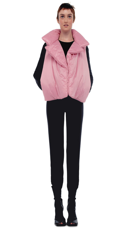SLEEPING BAG VEST Dusty Pink | Norma Kamali Women