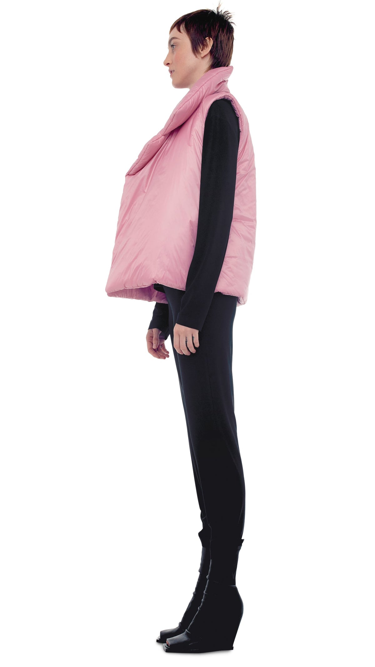 SLEEPING BAG VEST Dusty Pink | Norma Kamali Women