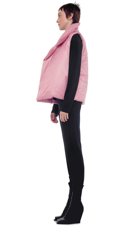 SLEEPING BAG VEST Dusty Pink | Norma Kamali Women