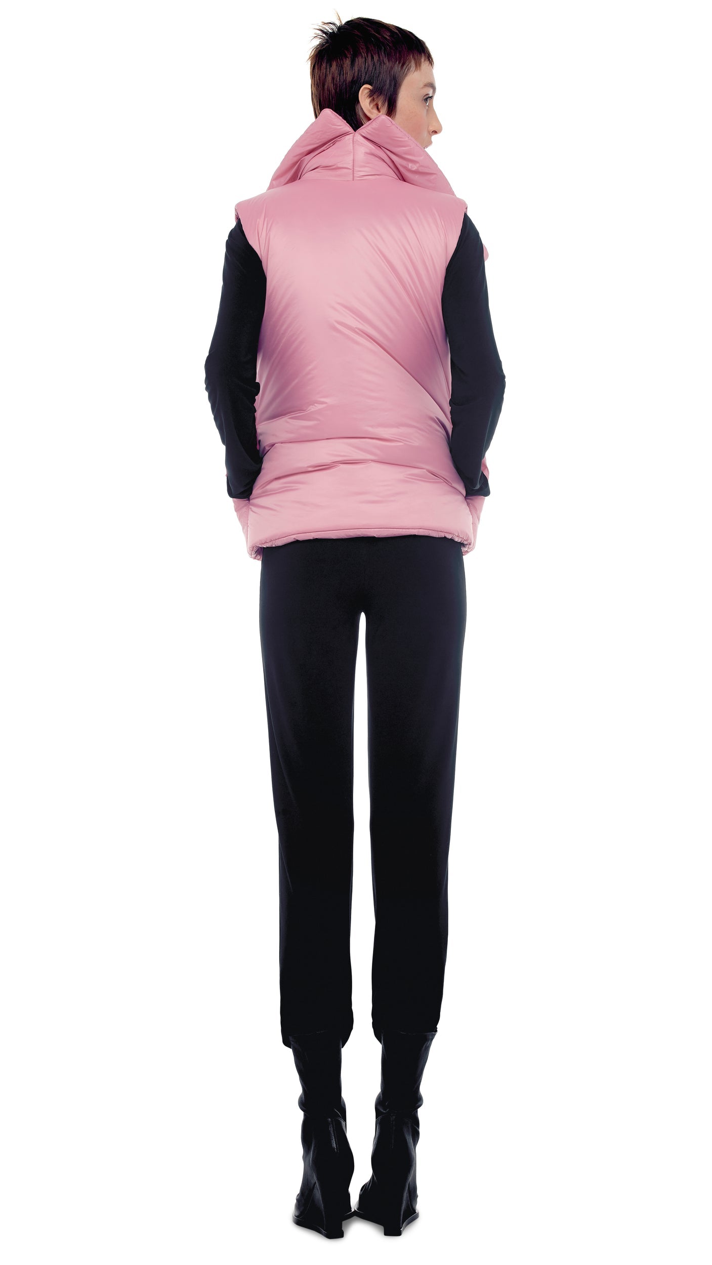 SLEEPING BAG VEST Dusty Pink | Norma Kamali Women