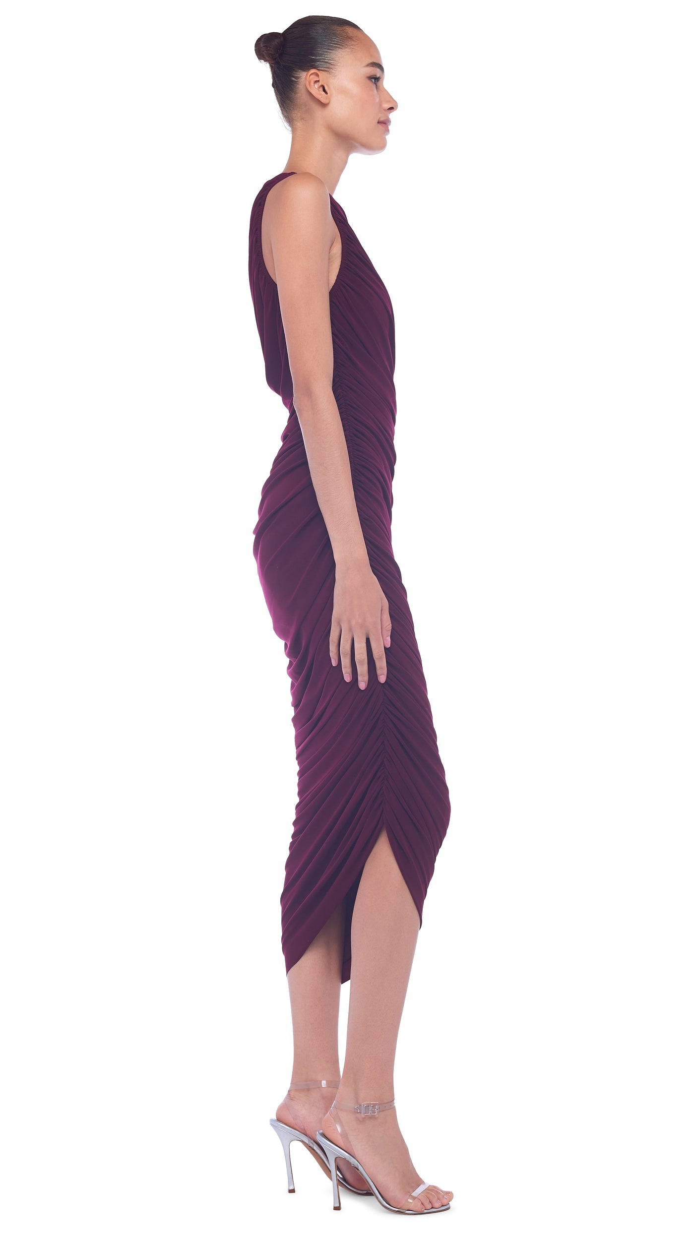 DIANA GOWN Plum | Norma Kamali Women