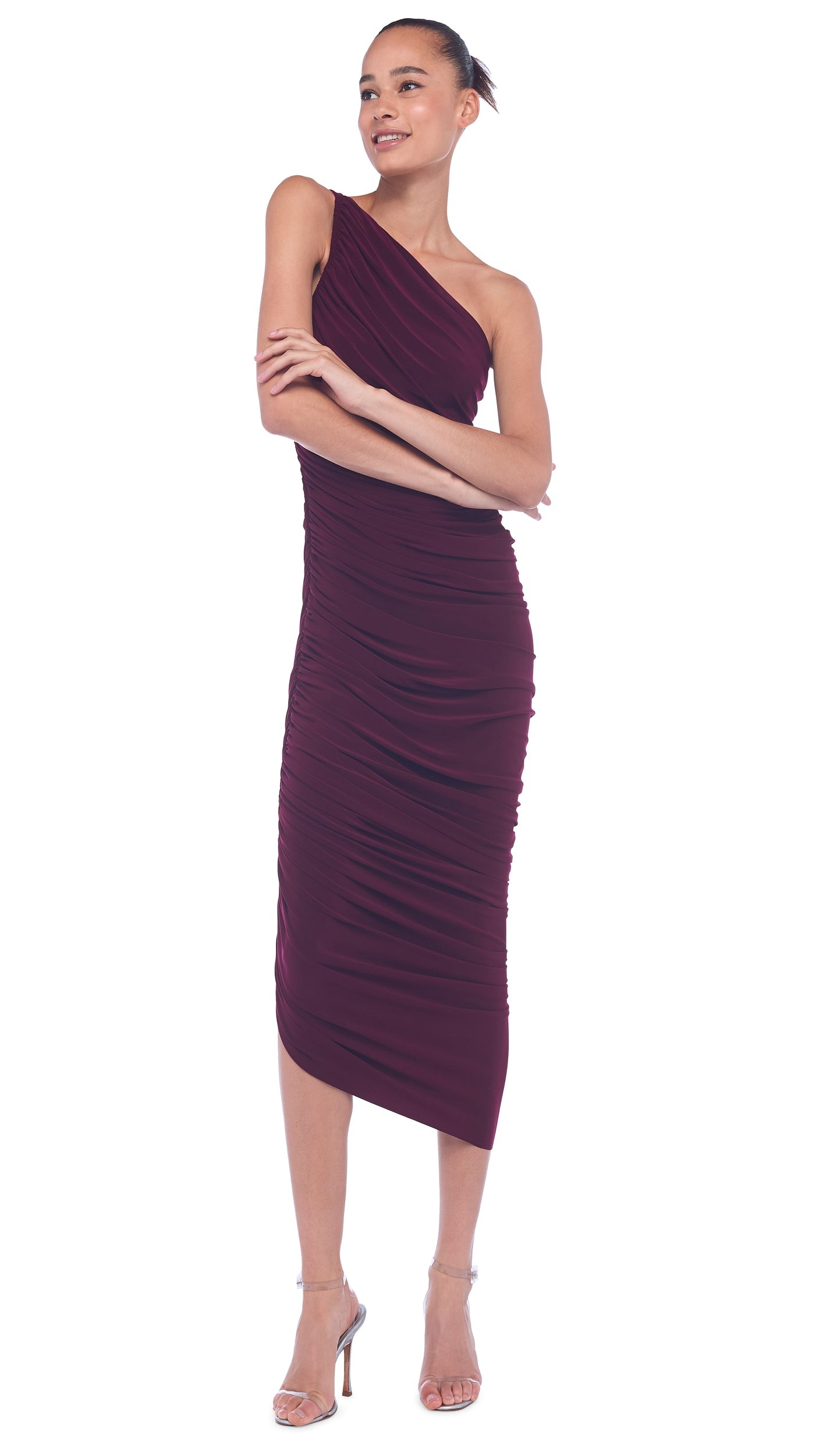 DIANA GOWN Plum | Norma Kamali Women