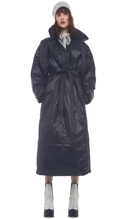 OVERSIZED SLEEPING BAG COAT Black | Norma Kamali Women