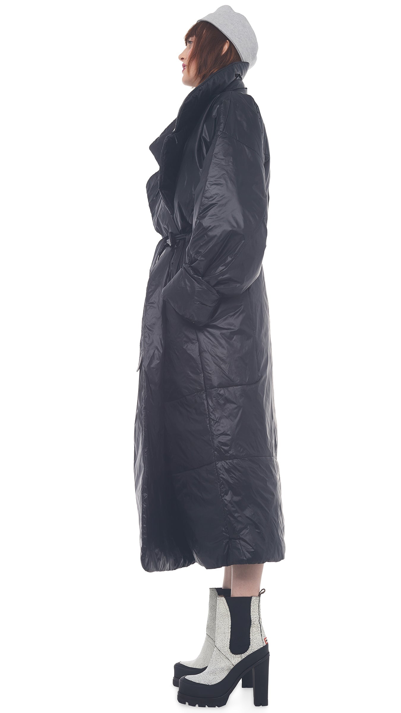 OVERSIZED SLEEPING BAG COAT Black | Norma Kamali Women