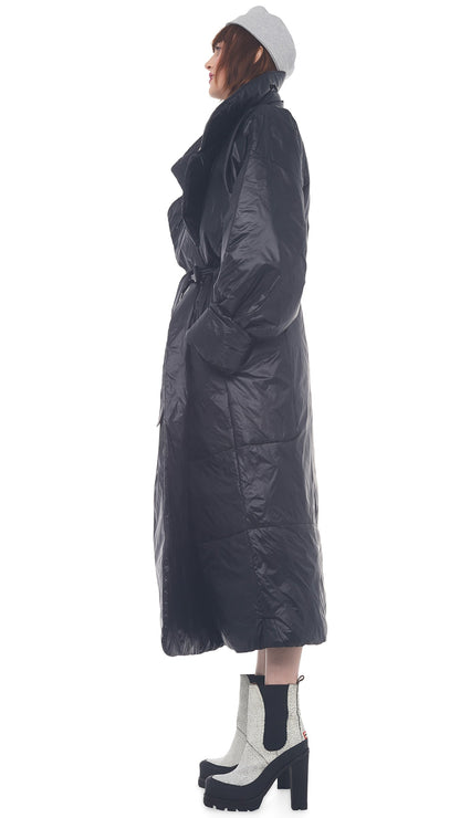 OVERSIZED SLEEPING BAG COAT Black | Norma Kamali Women