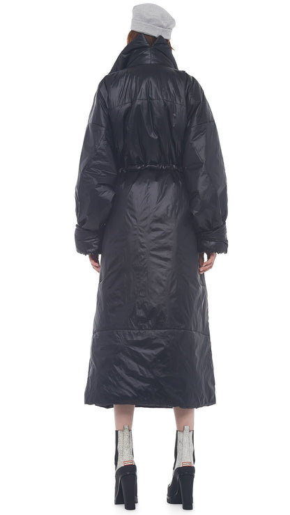 OVERSIZED SLEEPING BAG COAT Black | Norma Kamali Women