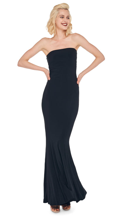 STRAPLESS FISHTAIL GOWN Black | Norma Kamali Women