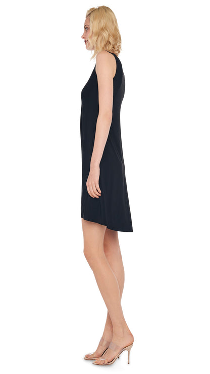 SLEEVELESS SWING DRESS Black | Norma Kamali Women