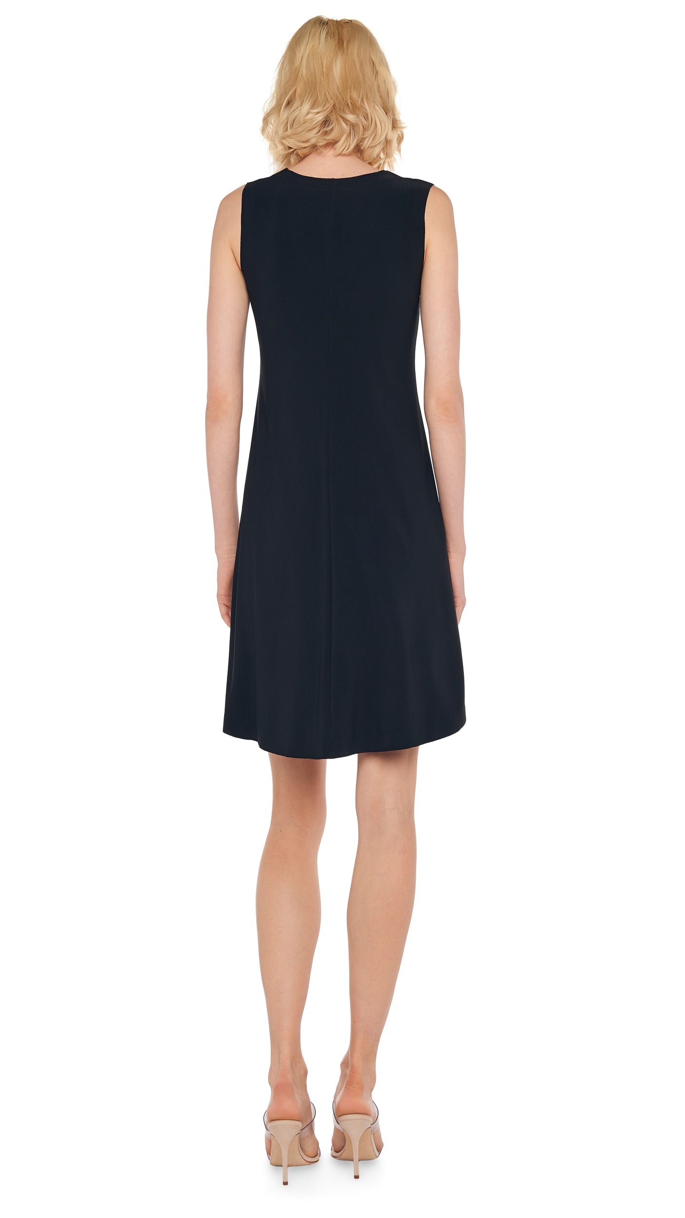 SLEEVELESS SWING DRESS Black | Norma Kamali Women