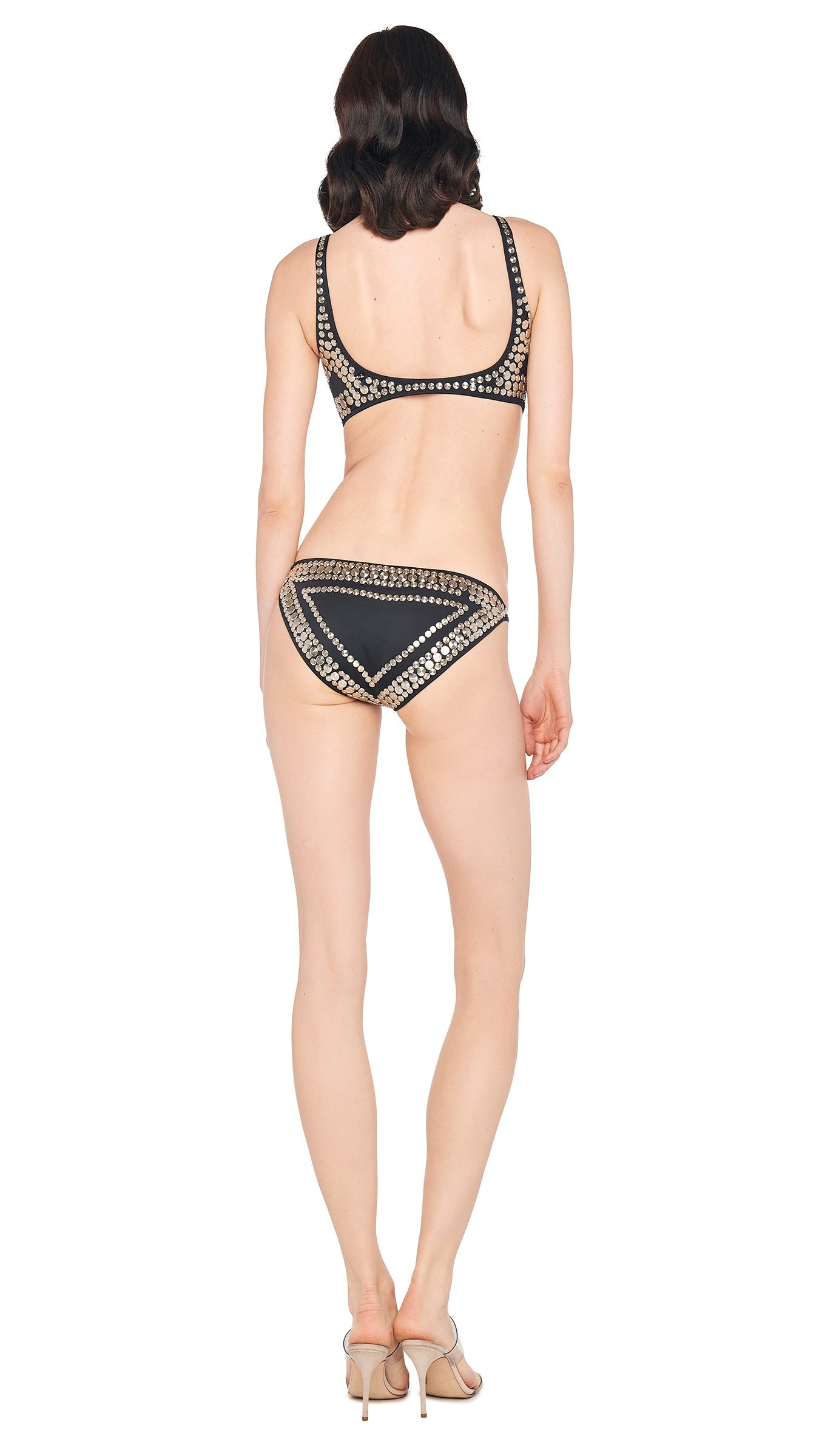 ALL OVER STUD JORGE Black | Norma Kamali Women