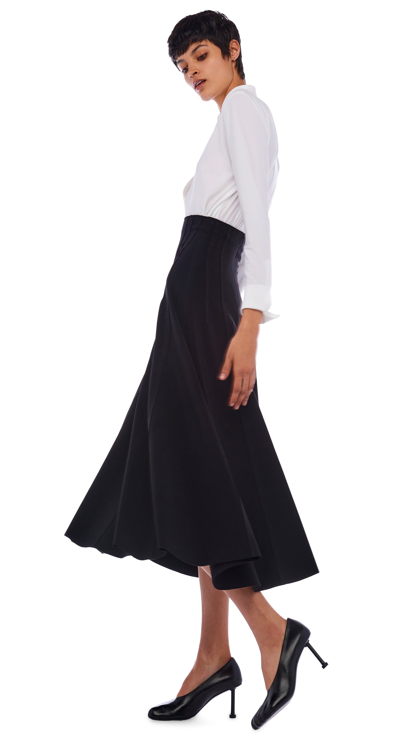 GRACE SKIRT Black | Norma Kamali Women