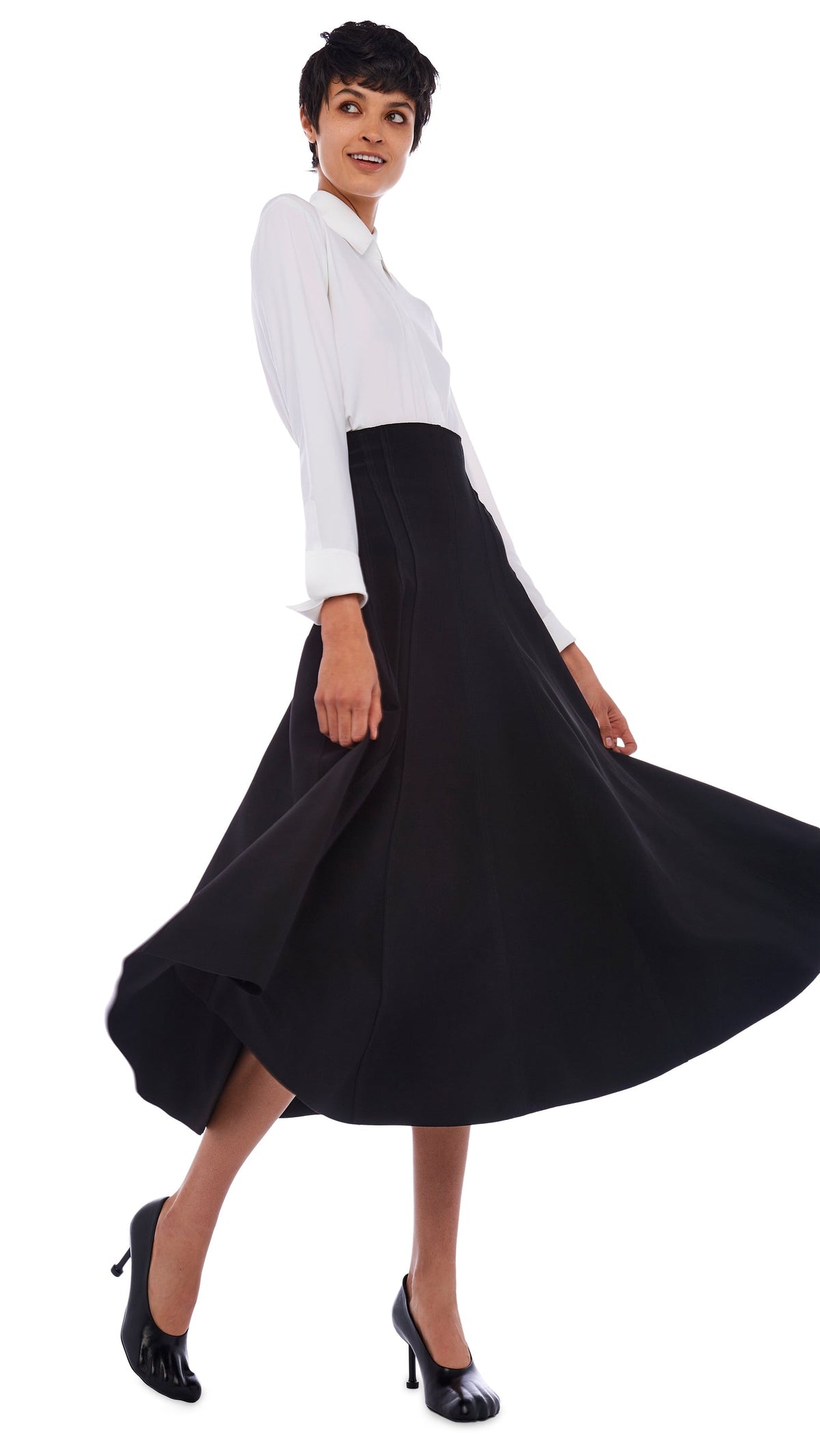 GRACE SKIRT Black | Norma Kamali Women
