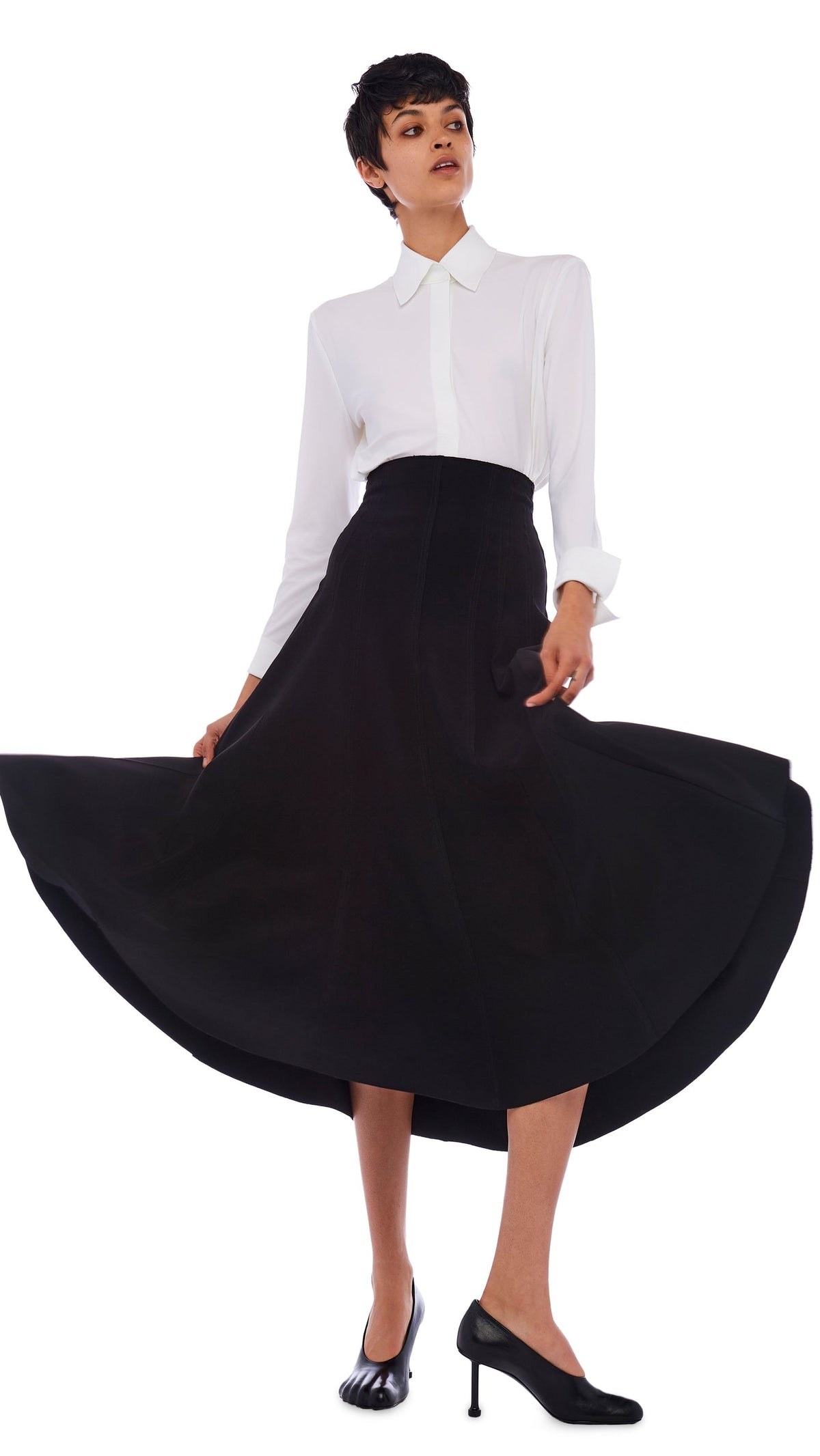 GRACE SKIRT Black | Norma Kamali Women
