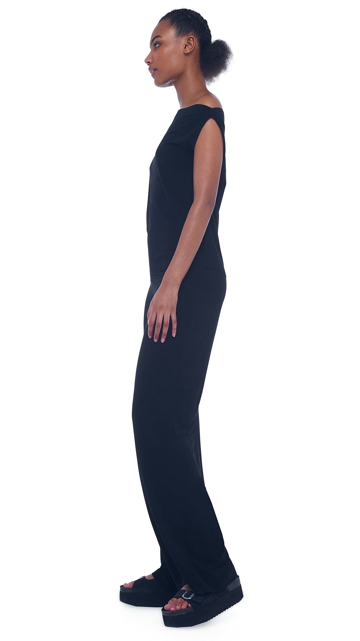STRAIGHT LEG PANT Black | Norma Kamali Women