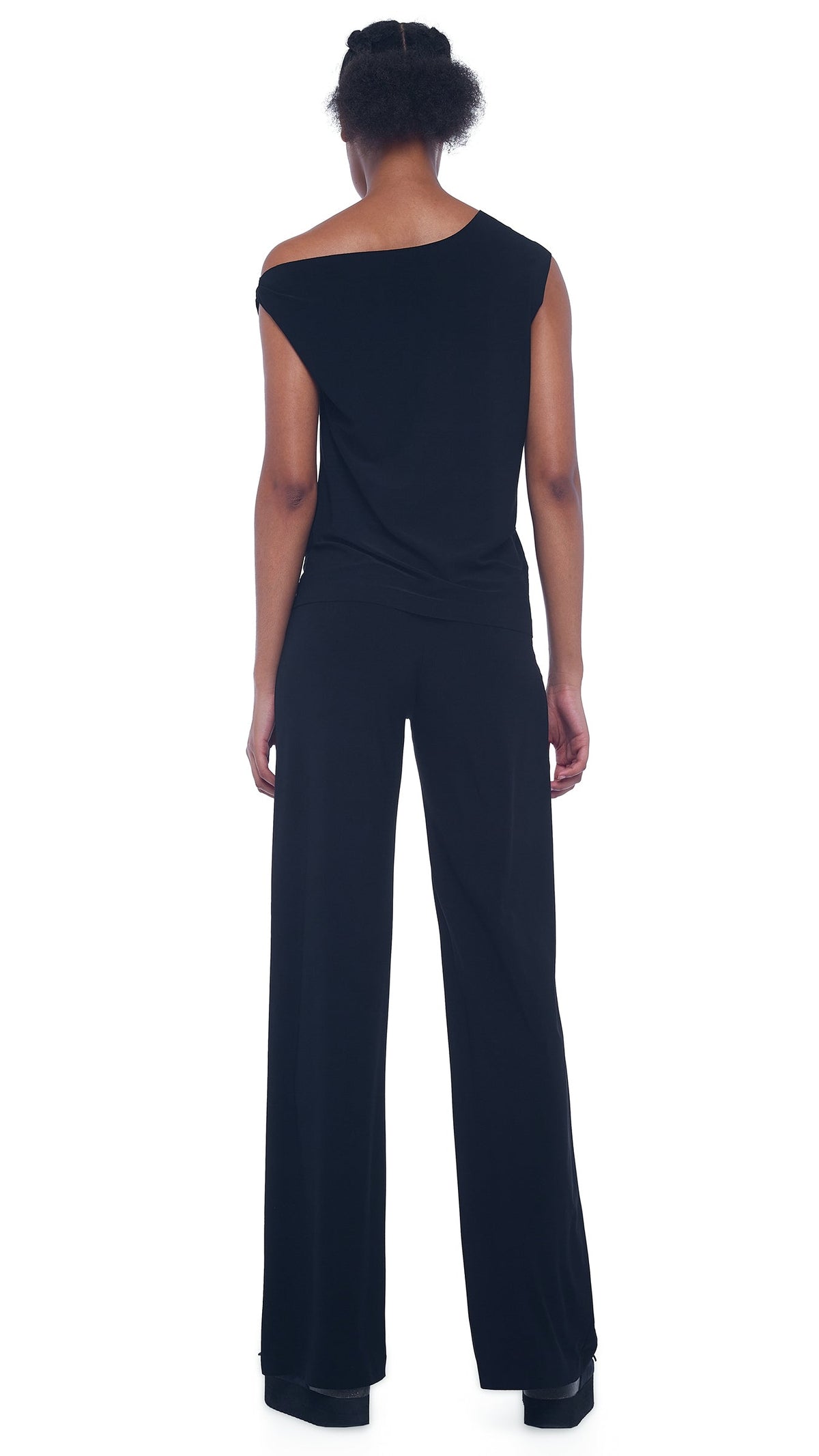 STRAIGHT LEG PANT Black | Norma Kamali Women