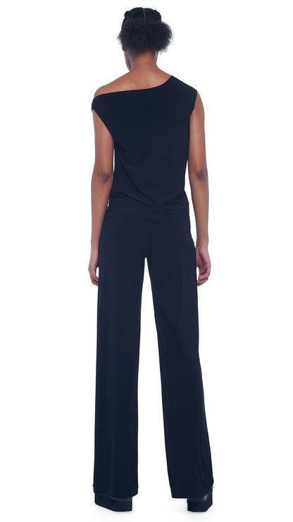 STRAIGHT LEG PANT Black | Norma Kamali Women