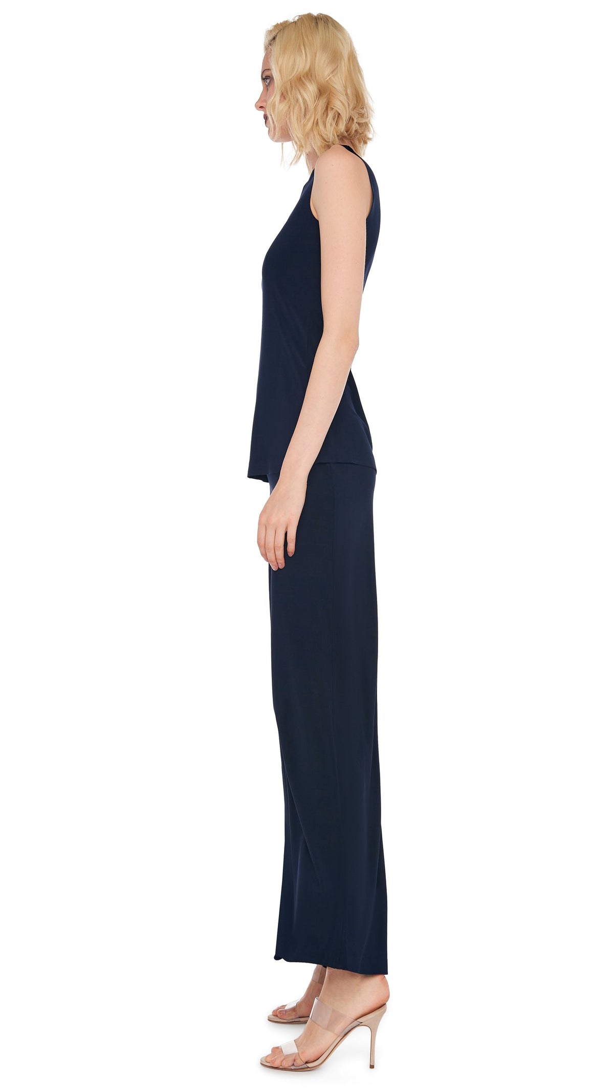STRAIGHT LEG PANT Midnight | Norma Kamali Women
