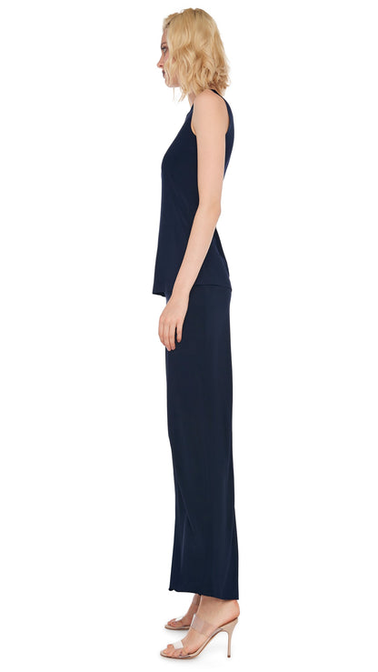 STRAIGHT LEG PANT Midnight | Norma Kamali Women