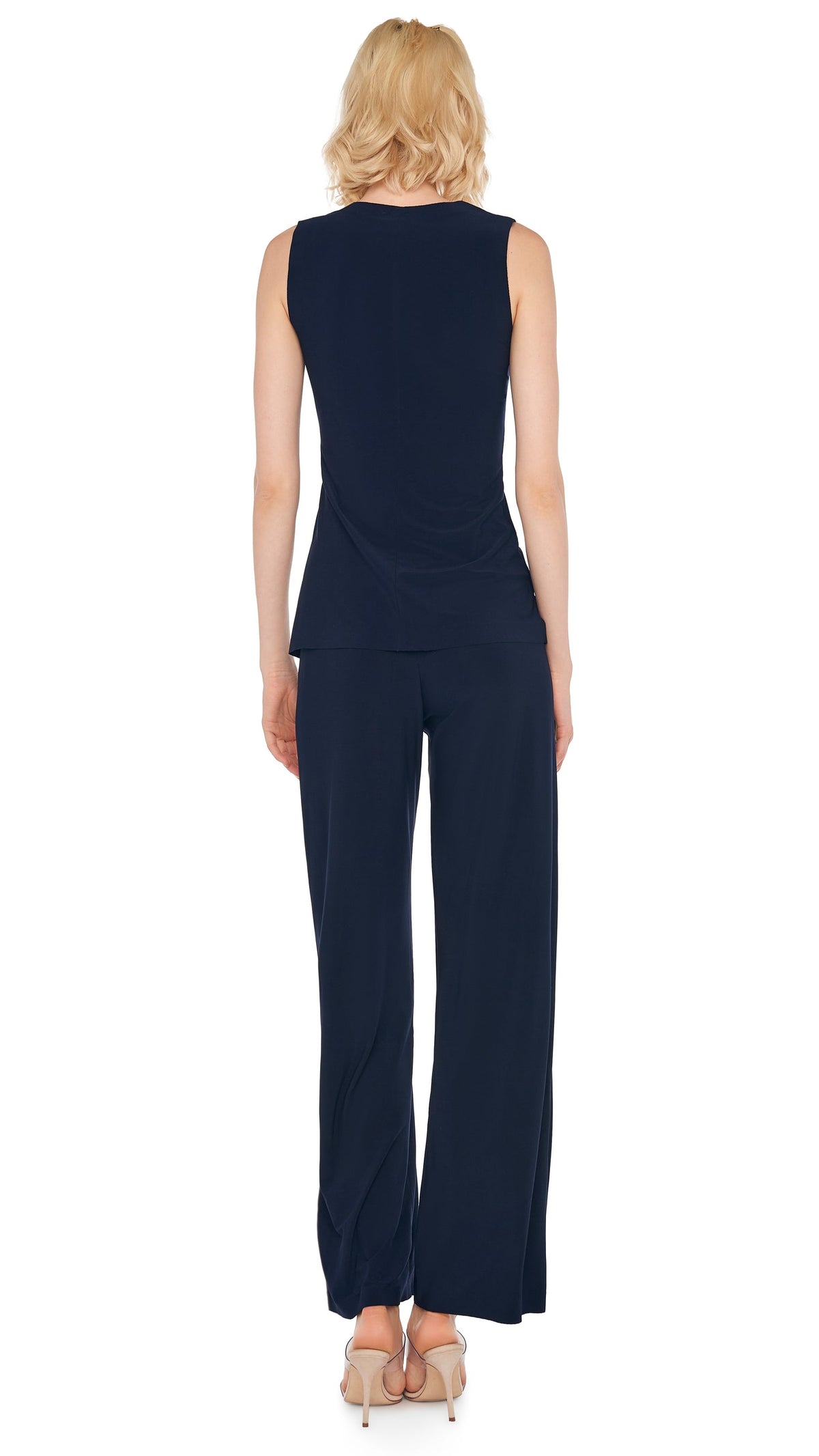 STRAIGHT LEG PANT Midnight | Norma Kamali Women