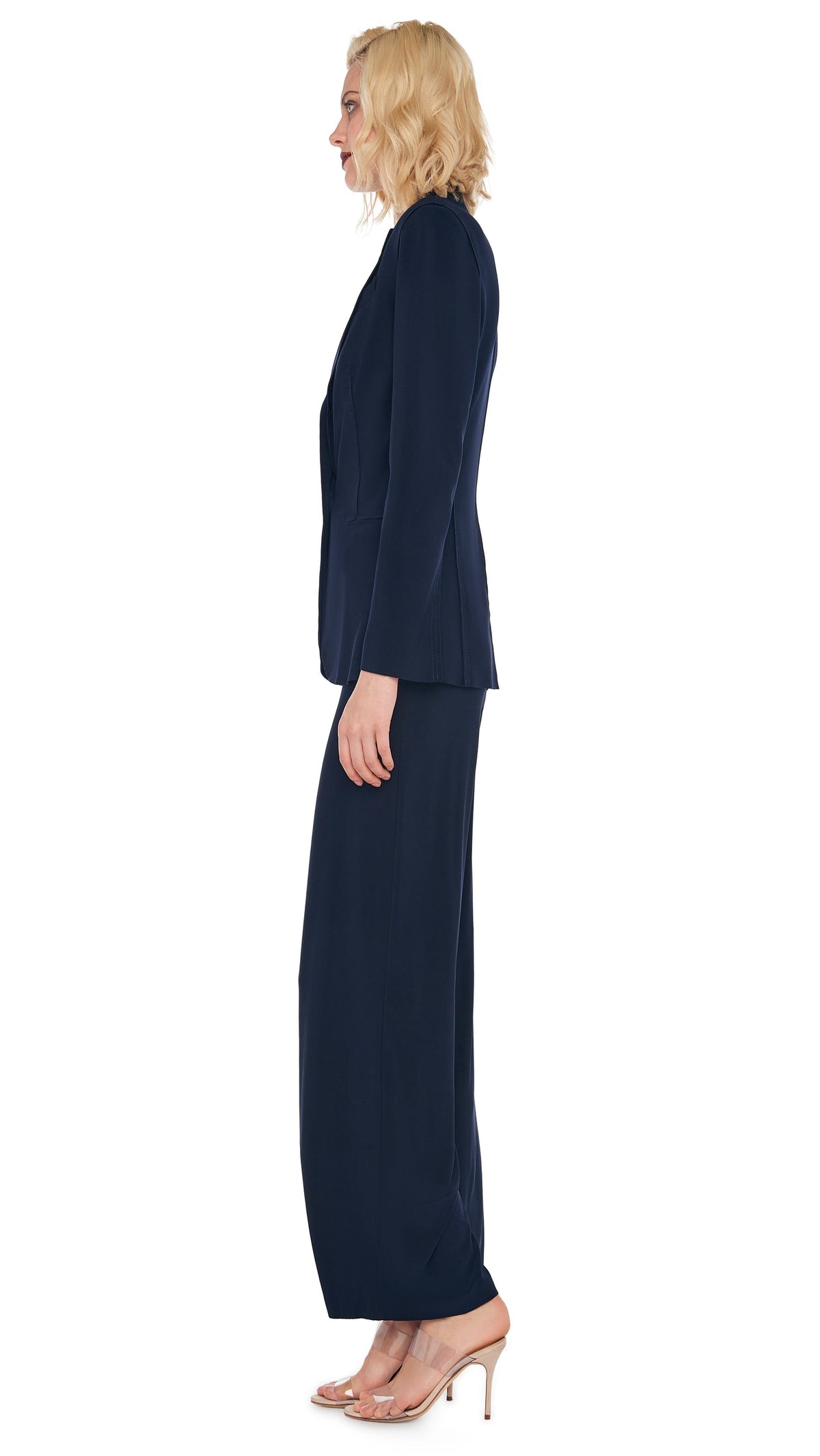 STRAIGHT LEG PANT Midnight | Norma Kamali Women