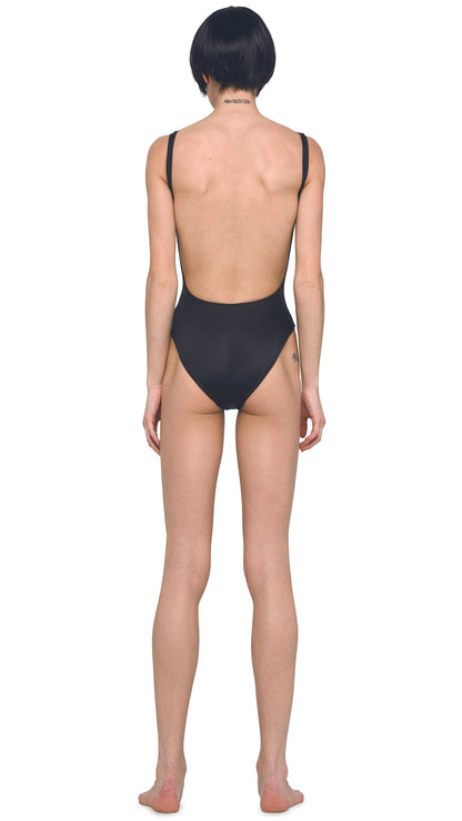 SUPER LOW BACK MIO Black | Norma Kamali Women