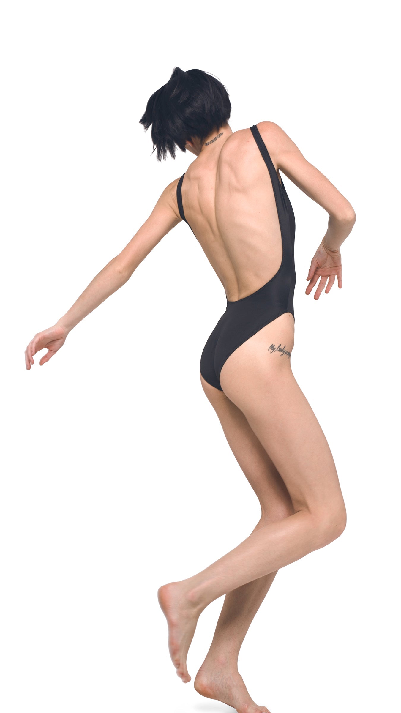 SUPER LOW BACK MIO Black | Norma Kamali Women