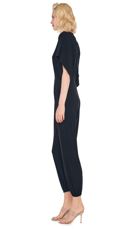RECTANGLE JOG JUMPSUIT Black | Norma Kamali Women