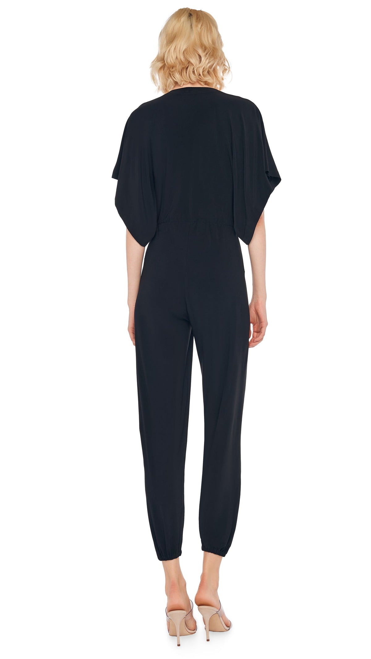 RECTANGLE JOG JUMPSUIT Black | Norma Kamali Women