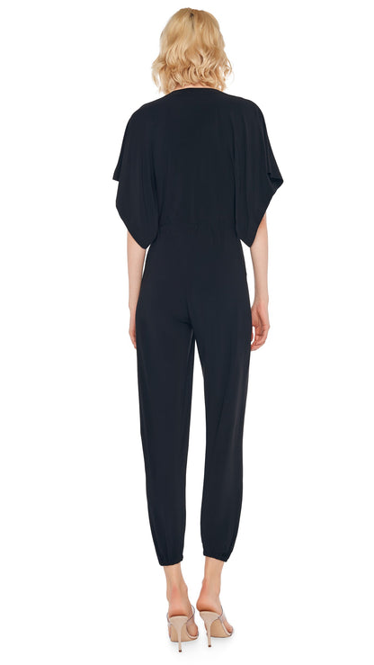 RECTANGLE JOG JUMPSUIT Black | Norma Kamali Women